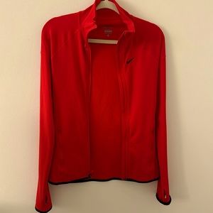Nike spandex dri-fit zip-up top